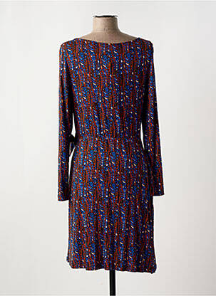 Robe courte manches longues manches longues bleu SURKANA femme