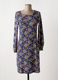 Robe courte manches longues manches longues bleu LA FIANCÉE femme