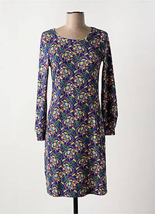 Robe courte manches longues manches longues bleu LA FIANCÉE femme