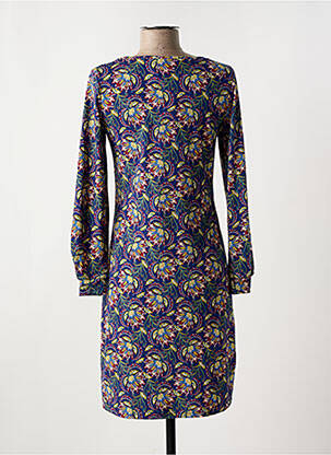 Robe courte manches longues manches longues bleu LA FIANCÉE femme