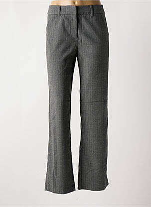 Pantalon droit taille à pinces taille haute gris SOYACONCEPT femme