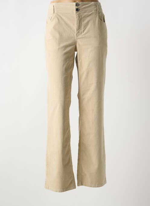 Pantalon flare beige EVA KAYAN pour femme