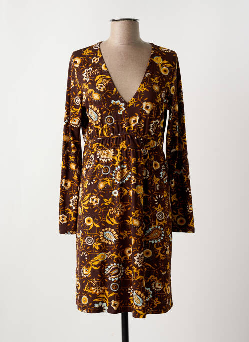 Robe mi-longue marron SURKANA pour femme