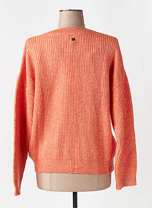 Pull tissage chiné manches longues orange LOLA ESPELETA femme