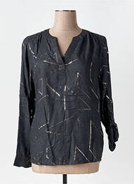 Blouse poignets boutonnés avec fente manches longues gris CECIL femme