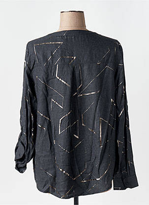 Blouse poignets boutonnés avec fente manches longues gris CECIL femme