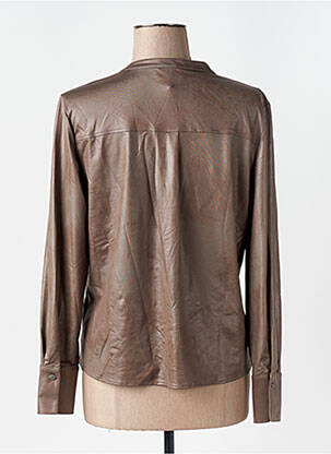 Blouse poignets boutonnés avec fente manches longues vert EVA KAYAN femme