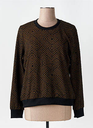 Pull stretch manches longues jaune LA FIANCÉE femme