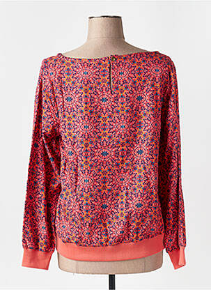 Sweat-shirt tissage jersey manches longues orange LA FIANCÉE femme