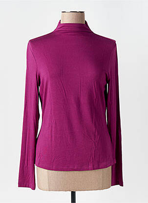 Sous-pull stretch manches longues violet SURKANA femme