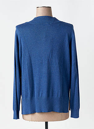 Pull tissage chiné manches longues bleu MARBLE femme