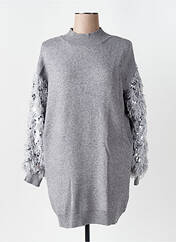 Robe pull gris ELEVEN PARIS pour femme seconde vue