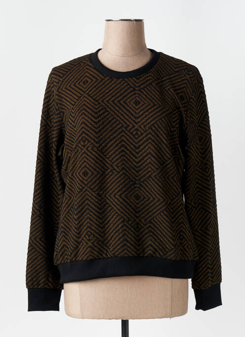 Pull stretch manches longues jaune LA FIANCÉE femme