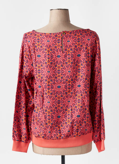 Sweat-shirt tissage jersey manches longues orange LA FIANCÉE femme