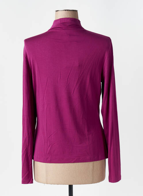 Sous-pull stretch manches longues violet SURKANA femme