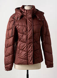 Doudoune poches a capuche marron TOM TAILOR femme