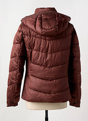 Doudoune poches a capuche marron TOM TAILOR femme