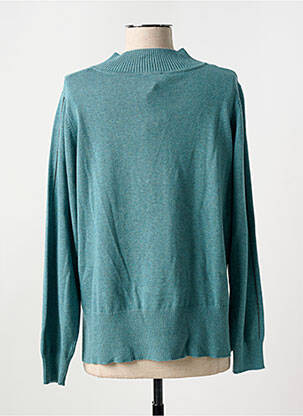 Pull tissage chiné manches longues bleu MARBLE femme