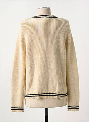 Gilet manches longues col rond beige SOYACONCEPT femme
