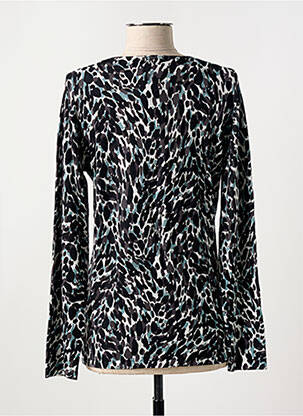 Pull col v manches longues noir MARBLE femme