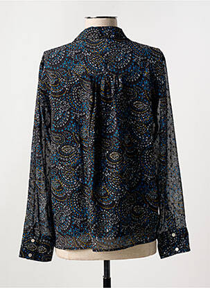 Blouse légère et transparente manches longues noir LA FIANCÉE femme