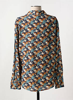 Blouse manches longues manches longues bleu TONI femme