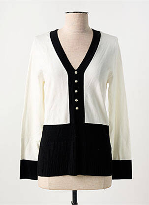 Pull col v manches longues beige MARBLE femme