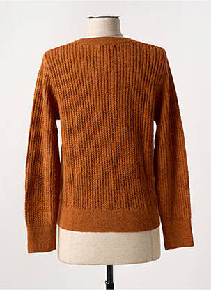Pull stretch manches longues marron SURKANA femme