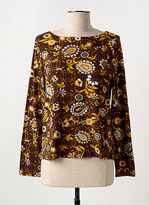 T-shirt manches longues manches longues marron SURKANA femme