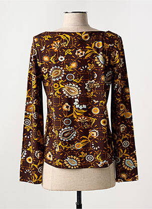 T-shirt manches longues manches longues marron SURKANA femme