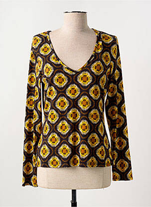 T-shirt manches longues manches longues marron SURKANA femme
