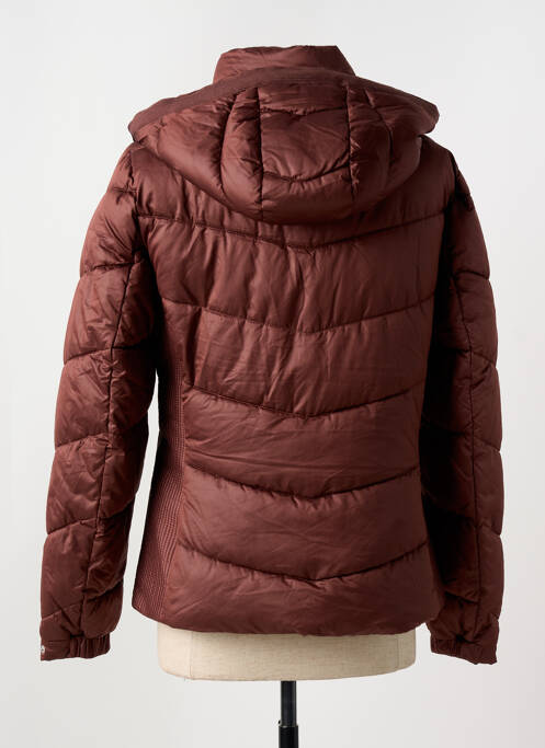 Doudoune poches a capuche marron TOM TAILOR femme