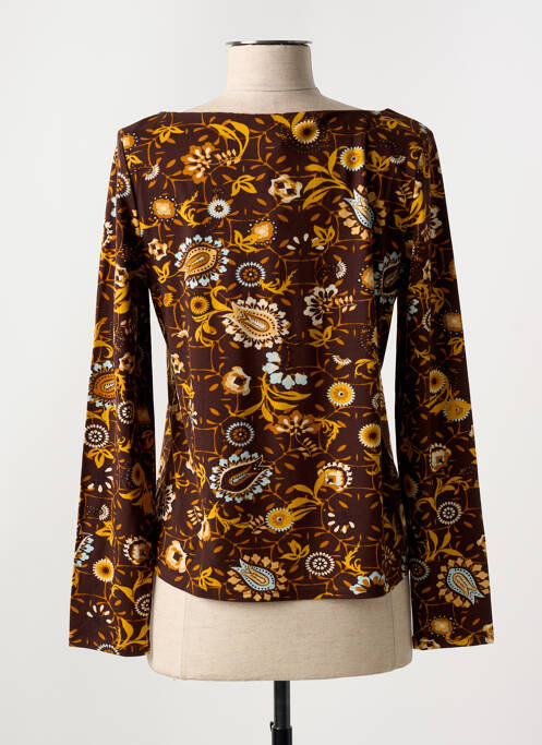 T-shirt manches longues manches longues marron SURKANA femme