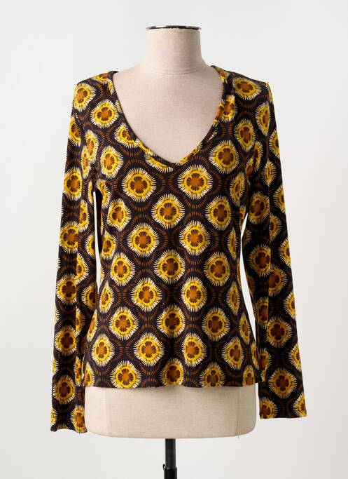 T-shirt manches longues manches longues marron SURKANA femme