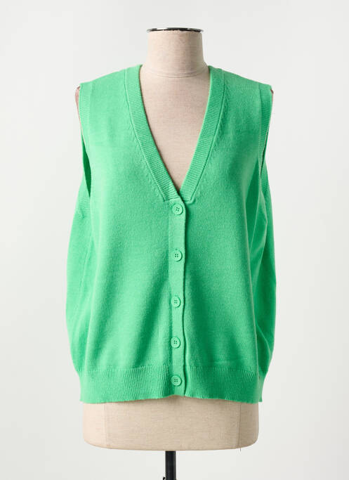 Gilet sans manche vert CECIL pour femme