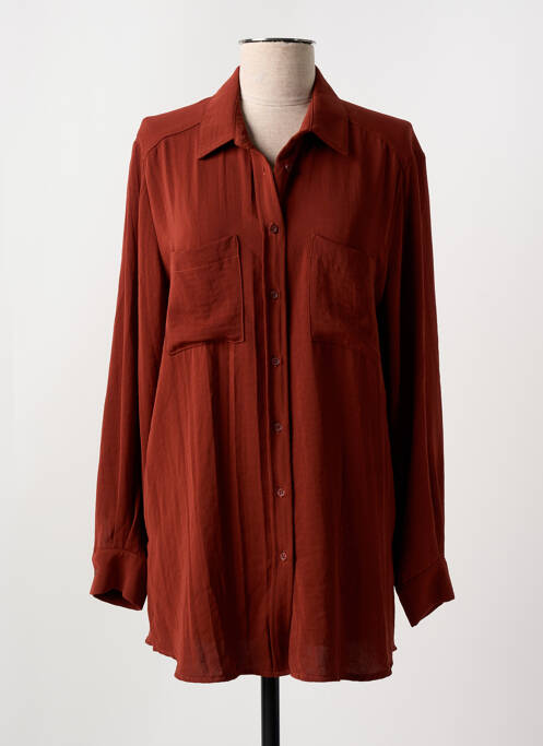 Tunique manches longues orange ANDAM pour femme