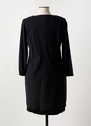 Robe mi-longue manches longues manches longues noir EVA KAYAN femme