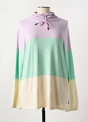 Pull coupe droite manches longues violet CECIL femme