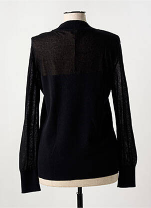 Pull coupe cintrée manches longues noir EVA KAYAN femme