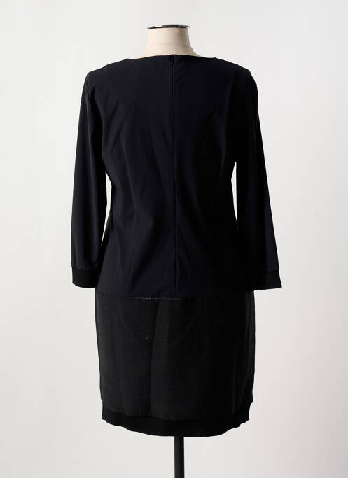 Robe mi-longue manches longues manches longues noir EVA KAYAN femme