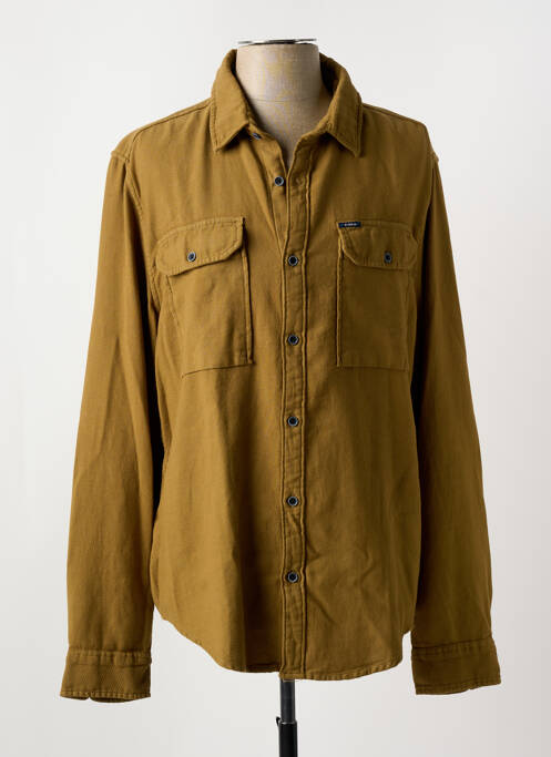 Chemise manches longues vert GARCIA pour homme