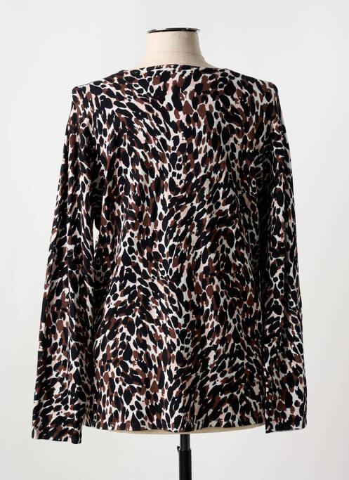 Pull col v manches longues noir MARBLE femme