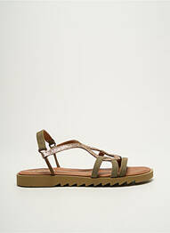 Sandales/nu pieds bout ouvert talon plat jusqu'à 3cm vert SMS femme