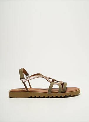 Sandales/nu pieds bout ouvert talon plat jusqu'à 3cm vert SMS femme