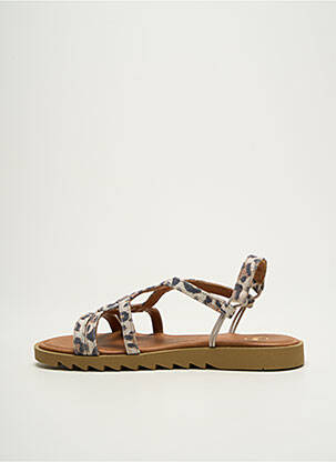 Sandales/nu pieds bout ouvert talon plat jusqu'à 3cm blanc SMS femme