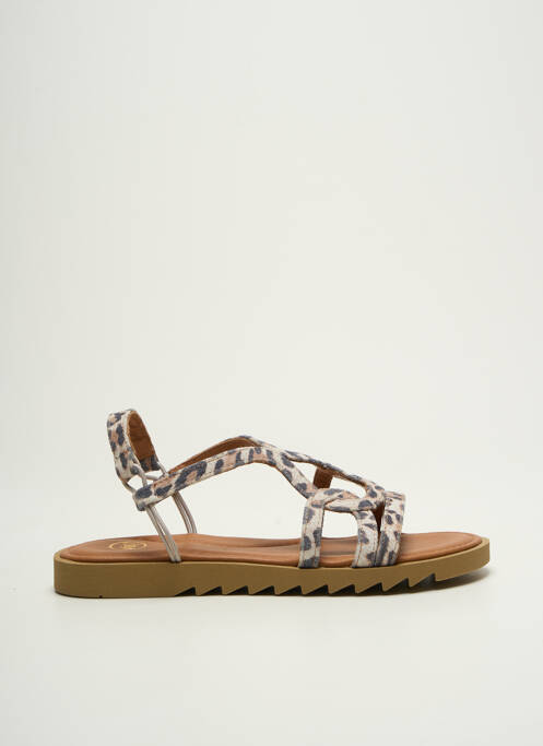 Sandales/nu pieds bout ouvert talon plat jusqu'à 3cm blanc SMS femme