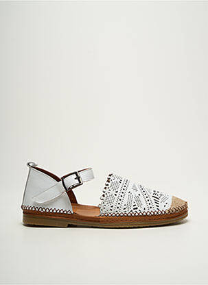 Sandales/nu pieds chiquet talon plat jusqu'à 3cm blanc COCO ET ABRICOT femme