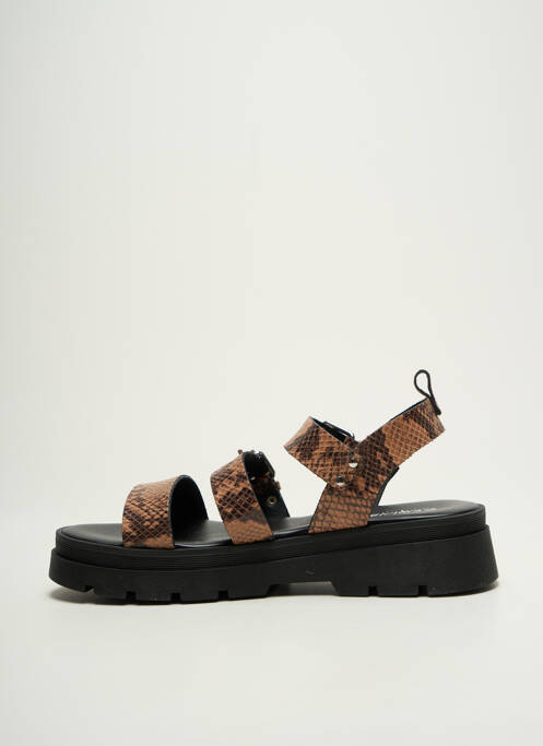 Sandales/Nu pieds marron REQINS pour femme