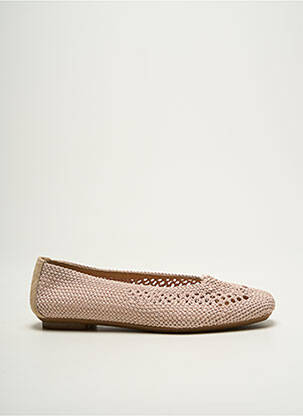 Ballerines bout carré talon plat jusqu'à 3cm beige REQINS femme