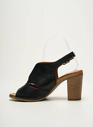 Sandales/nu pieds matière lisse talon de 7 à 9cm noir COCO ET ABRICOT femme
